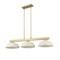 Z-Lite Cobalt Billiard, 3-Light, 13.5 In.W x 49 In.L x 9.25 In.H, Modern Gold/Golden Mottle 152MGLD-DGM13 - alternate 2